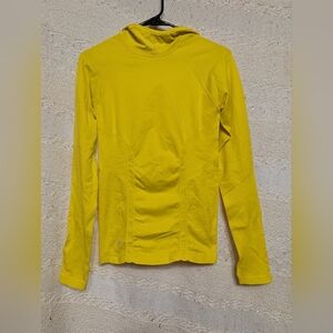 Athleta Yellow Long Sleeve Athletic Top Hoodie